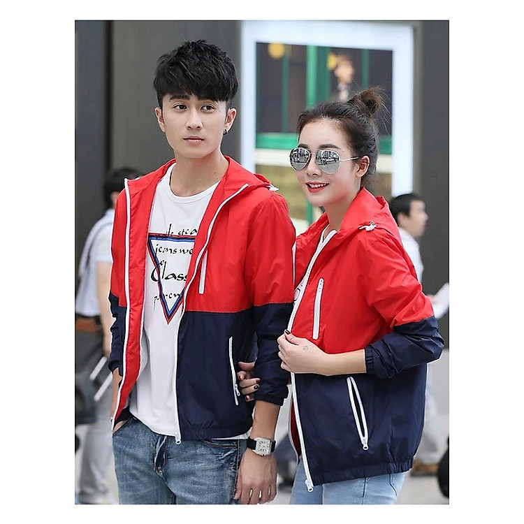 Combo 2 áo gió nam nữ ba túi