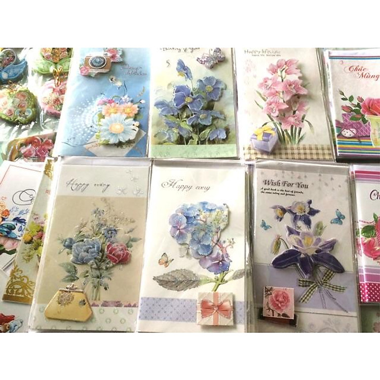 Thiệp nổi 3D/thiệp chúc mừng/thiệp 3D