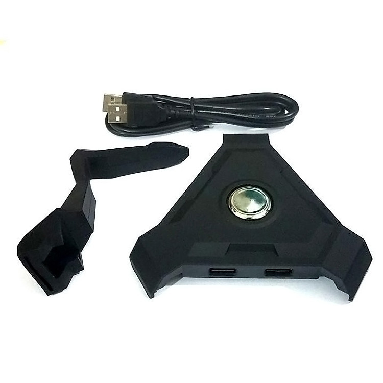 Bộ hub chia 4 cổng USB 2.0 có giá đỡ dây LH4-U2