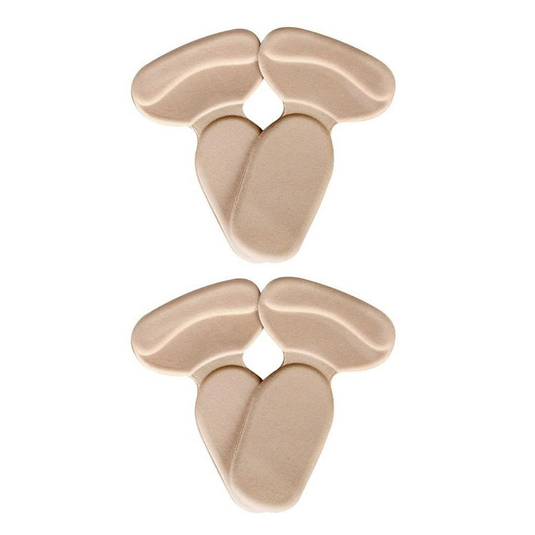 COMBO 2 BỘ MIẾNG LÓT CHO GIÀY RỘNG SILICON (MÀU KEM)