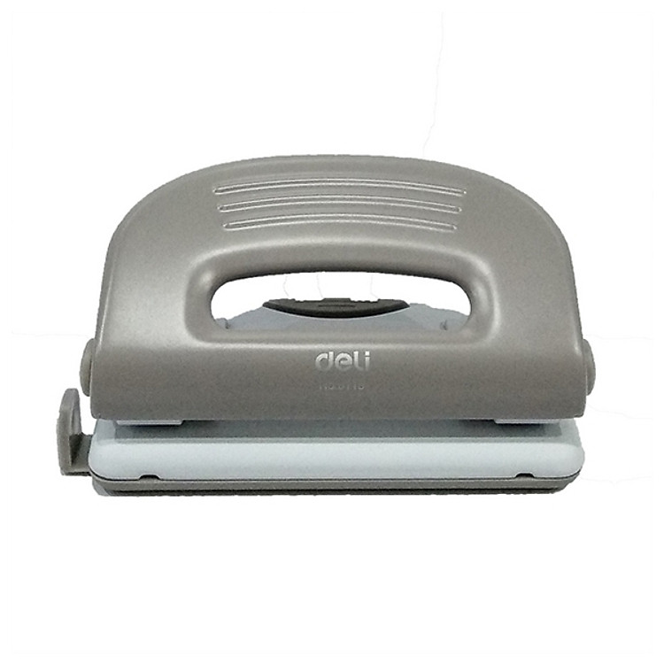 Đục Lỗ 10 Tờ - Deli 0118 - Màu Xám