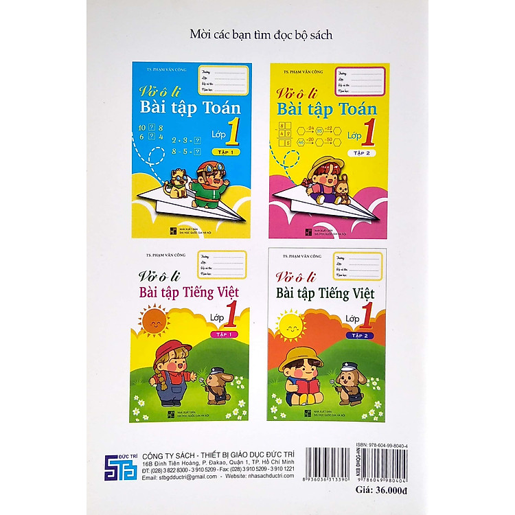 Vở Ô Li Bài Tập Toán Lớp 1 - Tập 1 - Ảnh 4