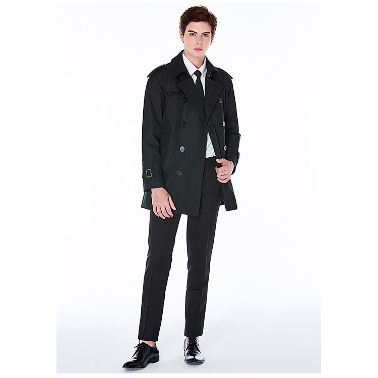 Áo măng tô nam kiểu dáng lửng anh quốc NMT58