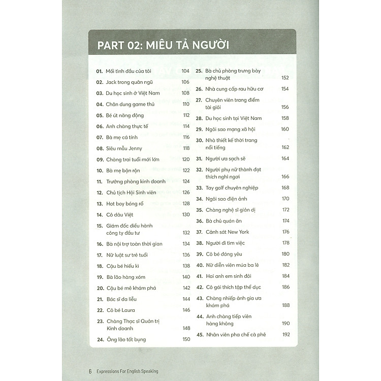 EXPRESSIONS FOR ENGLISH SPEAKING (1 Ngày 5 Cụm 6 Từ : 100+ Chủ Đề Về Đời Sống) - Ảnh 9