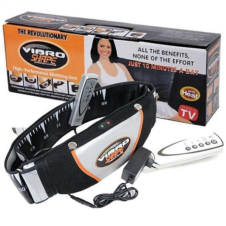 Đai Massage Nóng Và Rung Vibro Shape Cao Cấp, hỗ trợ giảm mỡ Thừa, Massage Toàn Thân, Giảm Mỏi Cơ, Cho Eo Thon Gọn Hơn