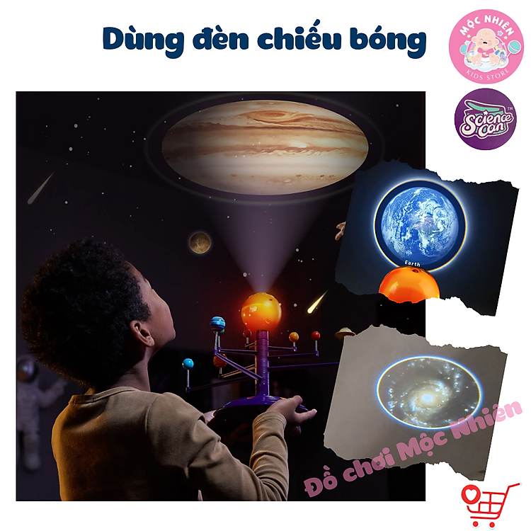 Bộ Mô Hình Chiếu Bóng Hệ Mặt Trời Chính hãng Giá rẻ - Hình ảnh 4