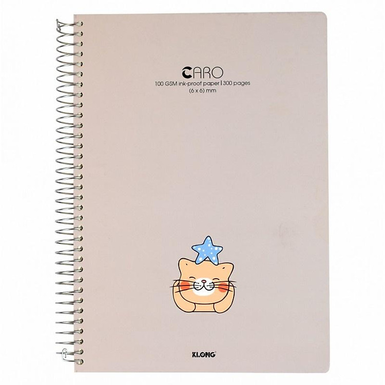 Sổ Caro lò xo KLONG A4 (300 trang) - Ảnh 3