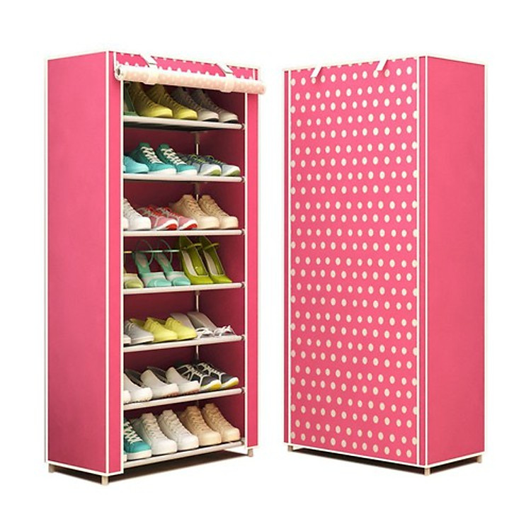 Kệ Đựng Giầy Dép 7 Tầng Họa Tiết Hoa Văn AK8