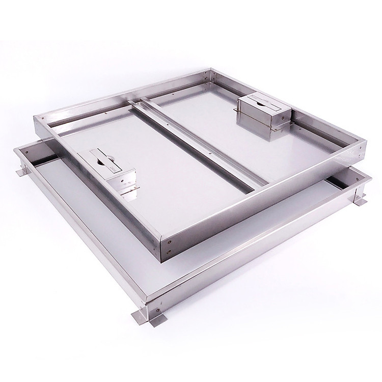 Nắp bể nước ngầm Zavak MHI-60 dùng trong nhà, KT60x60cm, lát gạch dày 2cm, chịu tải xe máy, inox 304