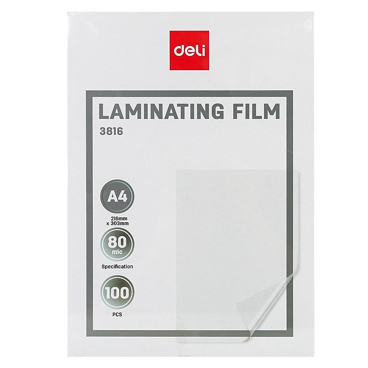 Màng Ép Plastic A4 (100 tờ)