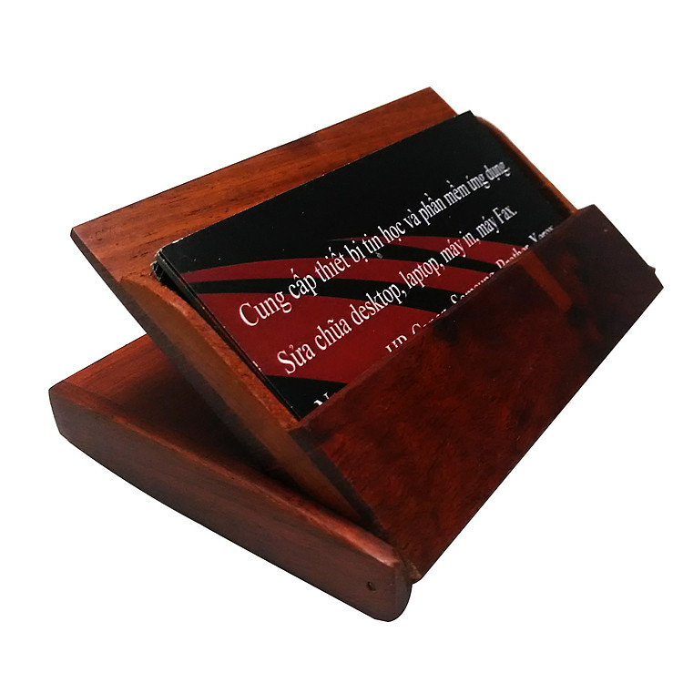 Hộp ví đựng Card Visit gỗ hương bày bàn làm việc gỗ hương - HV01