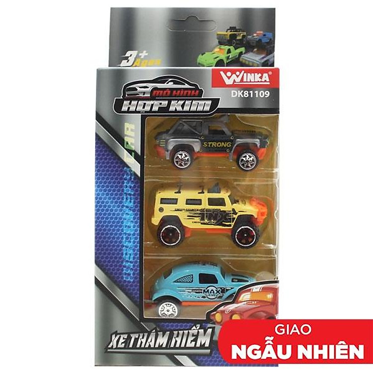 Bộ 3 Đồ Chơi Mô Hình Xe Thám Hiểm Chính hãng Giá tốt