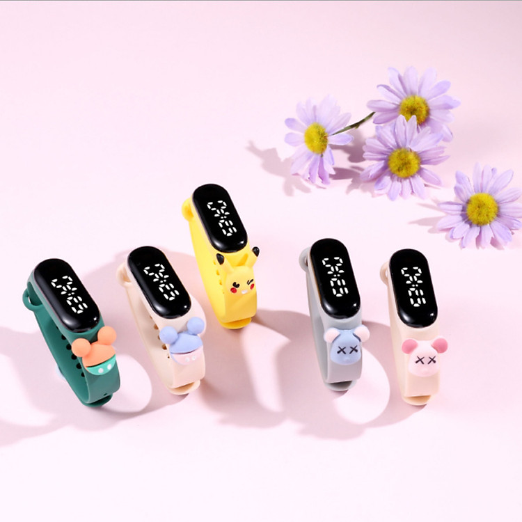 đồng hồ điện tử đeo tay ZGO DISNEY led kute đáng yêu cho bé (giao màu ngẫu nhiên)