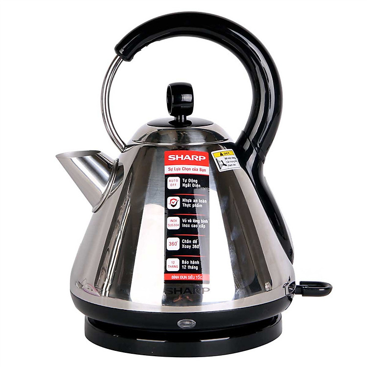 Bình đun siêu tốc Sharp EKJ-17VSD-ST (1.7L) - Hàng Chính Hãng
