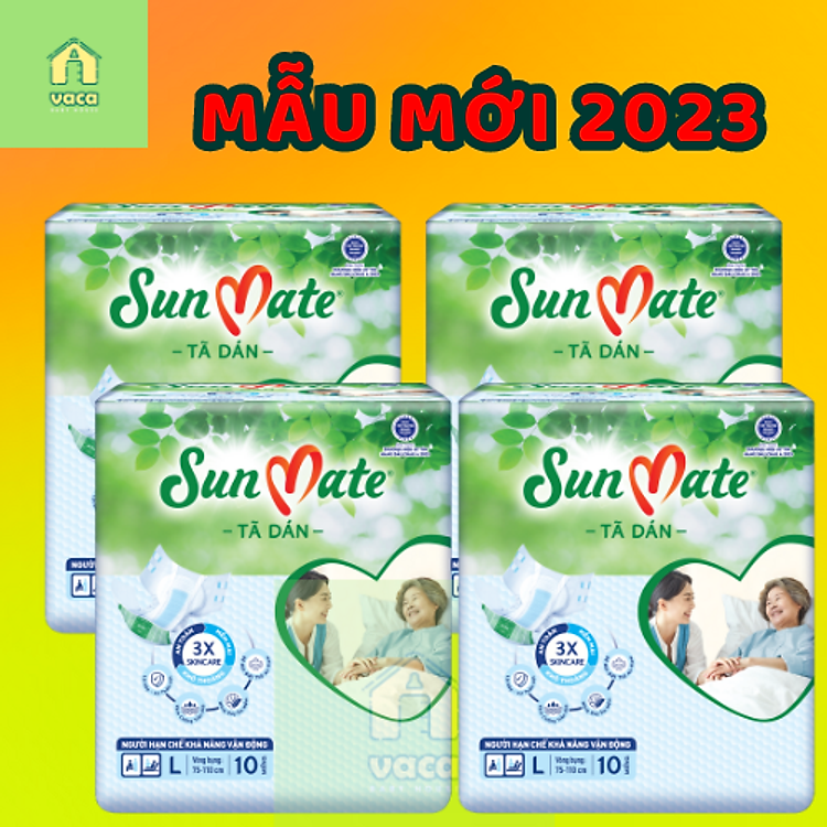Mua tại Tiki: Combo 4 gói tã dán người lớn SunMate Chính hãng, giá tốt