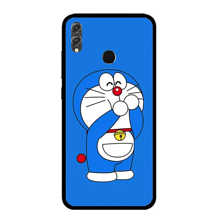 Ốp lưng cho điện thoại Huawei Honor 8X - 0185 DOREMON02 - Viền TPU dẻo - Hàng Chính Hãng