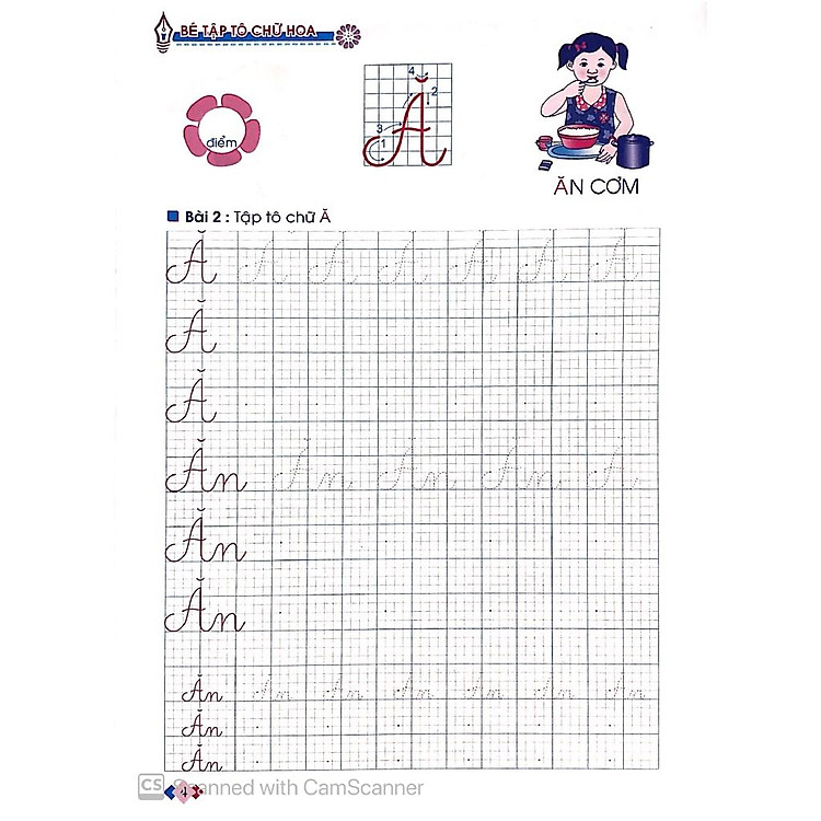 Bé Vào Lớp 1 - Bé Tập Tô Chữ Hoa Dành Cho Học Sinh Mẫu Giáo Lớn - Ảnh 4