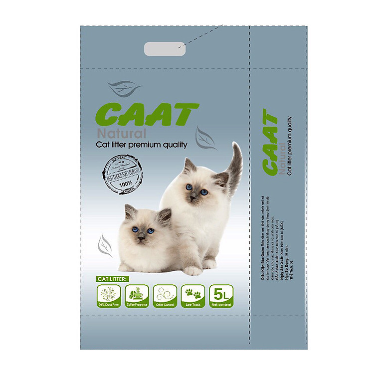 Cát vệ sinh mèo CAAT cao cấp 5L