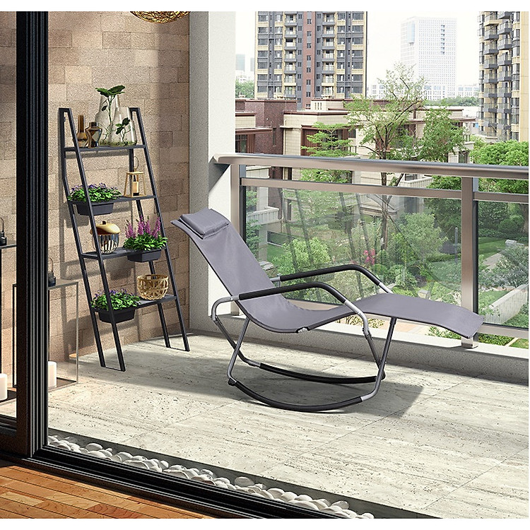 Ghế xếp thư giãn cao cấp POANG - Ghế xếp bập bênh đa năng