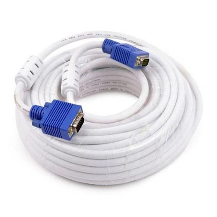 Cáp VGA 20m Trắng chống nhiễu cao cấp