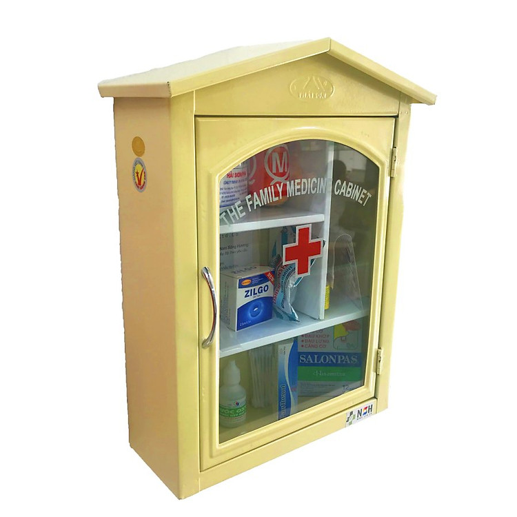 Tủ thuốc y tế gia đình sắt sơn tĩnh điện