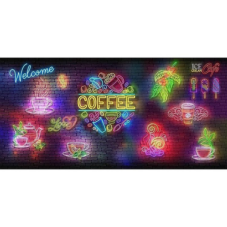 Tranh dán tường quán cafe