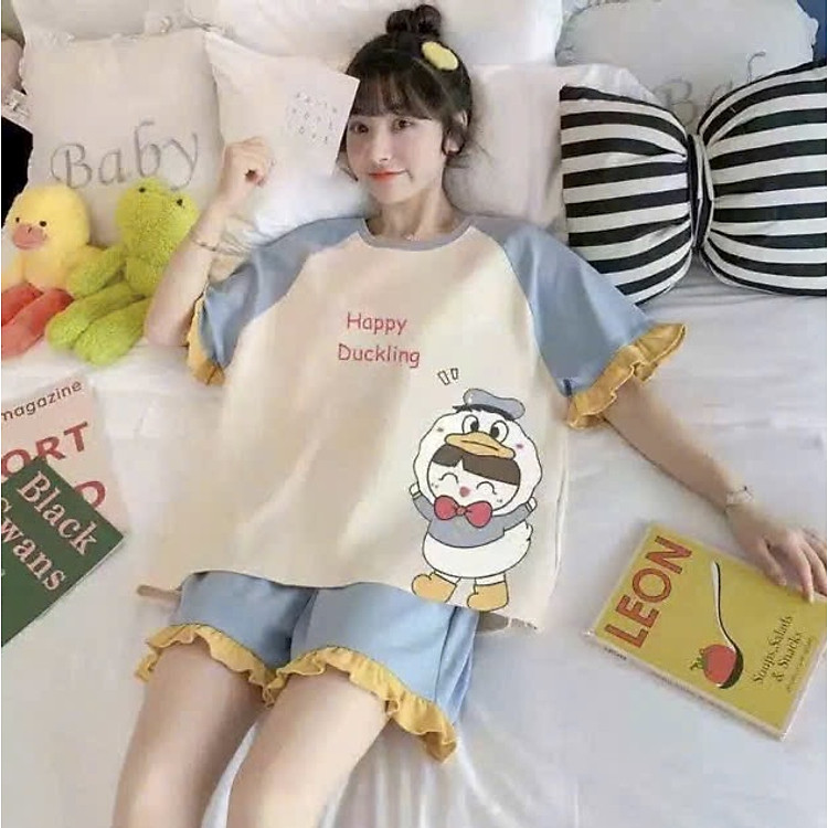 Bộ Đồ Ngủ Bèo 2209 Cotton Mát Nhiều Mẫu Dễ Thương