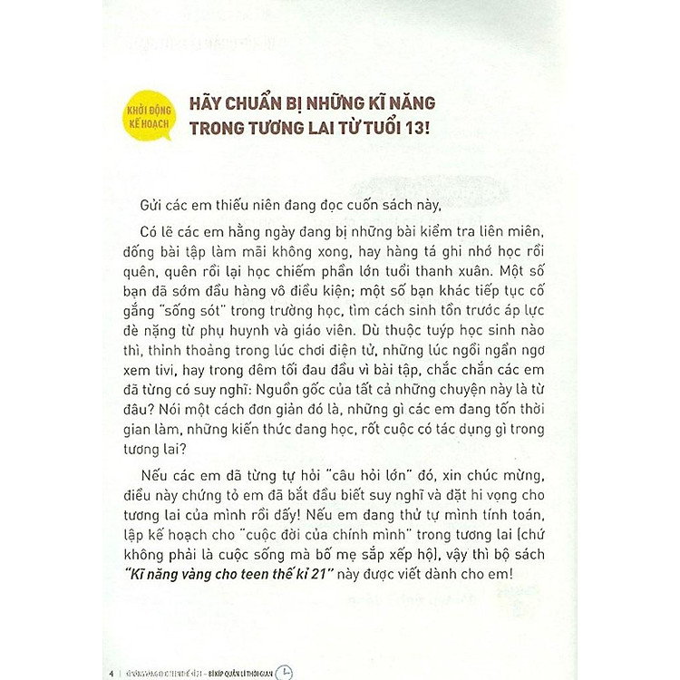 Kĩ Năng Vàng Cho Teen Thế Kỉ 21 - Bí Kíp Quản Lí Thời Gian (Tái Bản 2024) - Ảnh 5