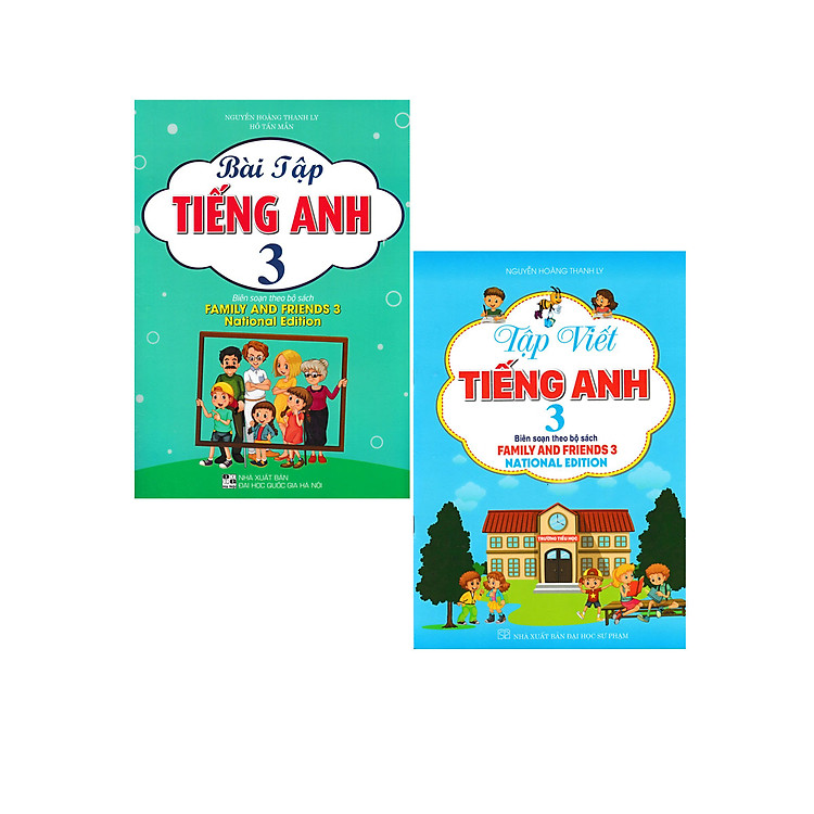Combo Bài Tập Tiếng Anh + Tập Viết Tiếng Anh Lớp 3 (Bộ Sách Family And Friends 3 National Edition) (Bộ 2 Cuốn) (HA)