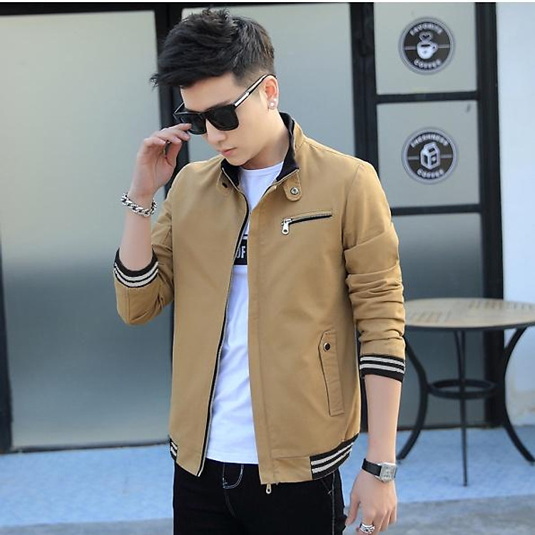 ÁO KHOÁC KAKI 2 LỚP THỜI TRANG CAO CẤP( CÓ TÚI TRONG)-AK12