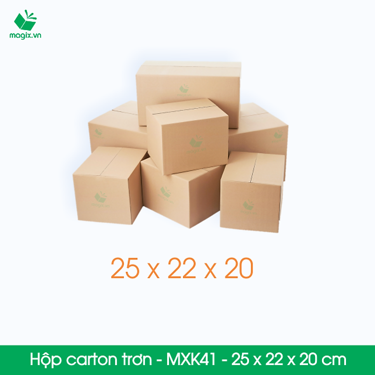 Thùng Hộp Carton MXK41 (25x22x20 cm) - 100 chiếc - Ảnh 5