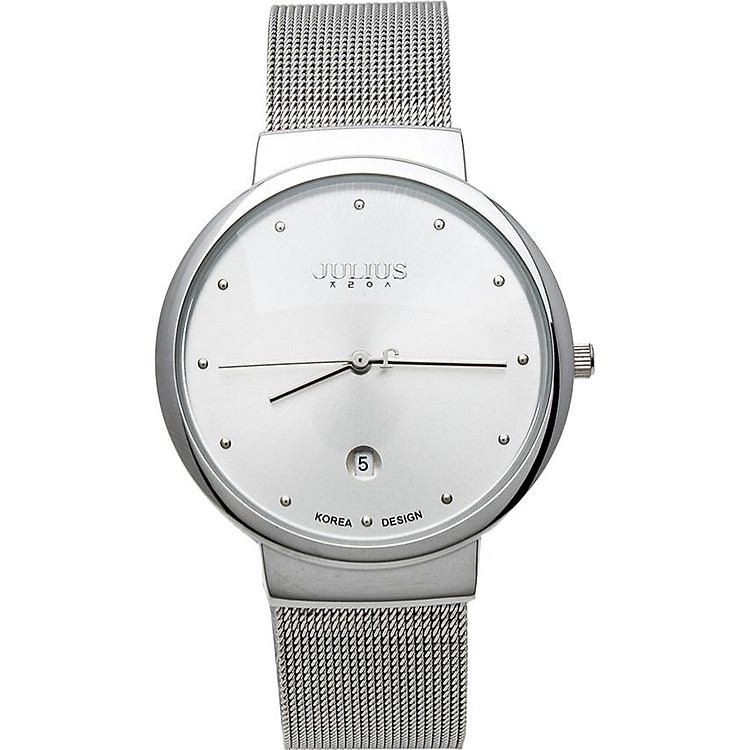Đồng Hồ Nam Dây Thép Không Gỉ Julius JA - 426 (40mm) - Mặt Bạc