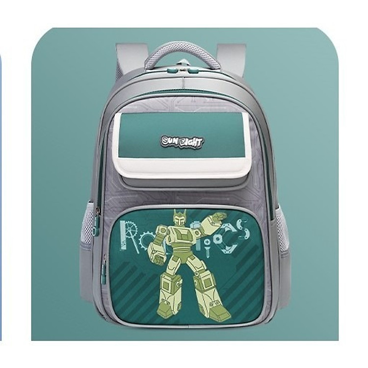 Balo Học Sinh SUN EIGHT - 22182 (Khủng long xanh) - Ảnh 2