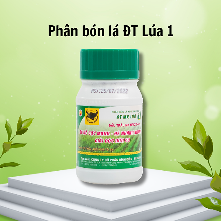Phân bón lá NPK Sinh Học Đầu Trâu MK-Lúa 1 (10-3-2) - chai 100ml