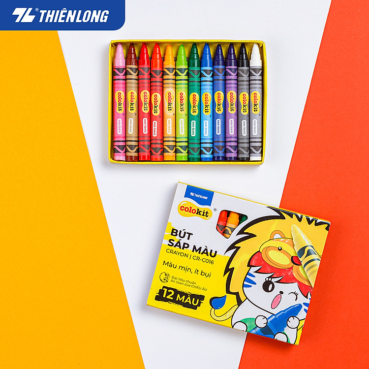 Bút Sáp Màu Thiên Long Colokit CR-C016 (12 màu) - Ảnh 6
