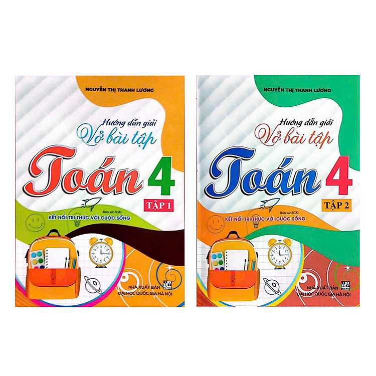 ￼Sách - ( Combo 2 tập ) Hướng Dẫn Giải Vở Bài Tập Toán 4 (Bám sát SGK Kết Nối Tri Thức Với Cuộc Sống)