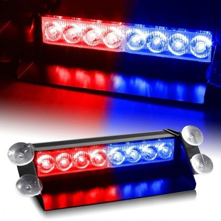 Đèn Led cảnh báo nhấp nháy xanh đỏ cho ô tô