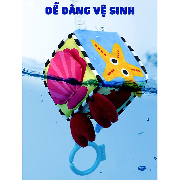 Đồ Chơi Khối Vải Xí Ngầu Cho Bé Chính hãng Ưu đãi - Hình ảnh 4