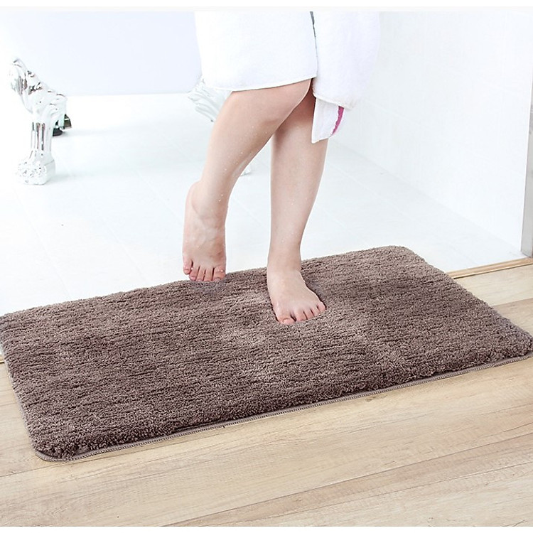 Thảm lau chân microfiber siêu thấm nước đế cao su chống trượt