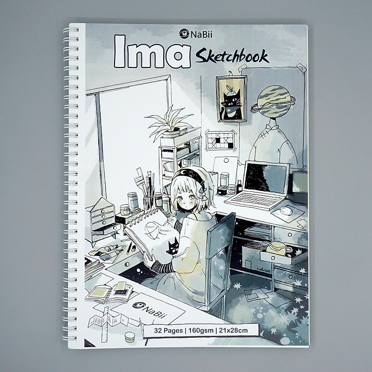 Sổ vẽ phác thảo chuyên dụng NaBii Ima Sketchbook 160gsm (Mẫu 2020)