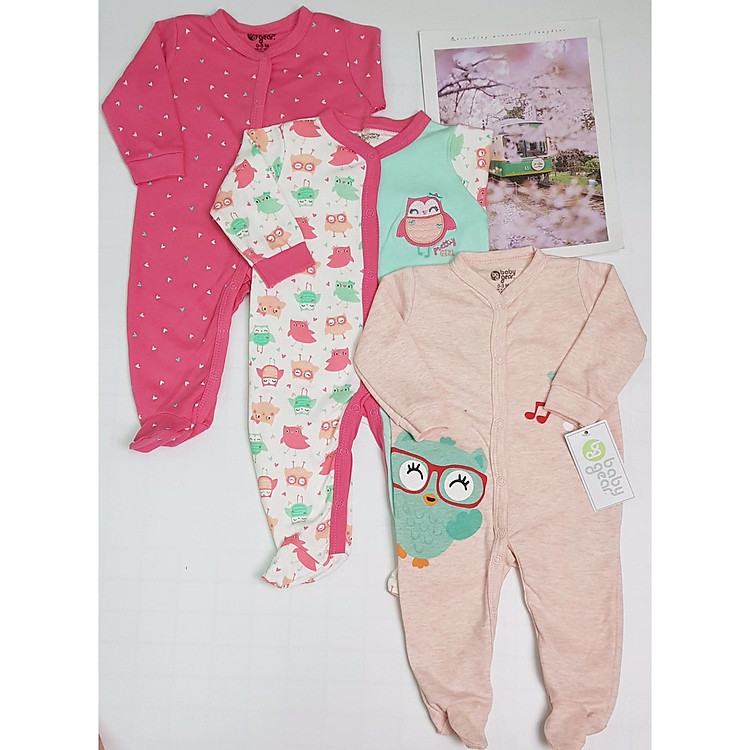 Set 3 body liền tất cho bé gái