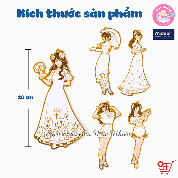 Đồ chơi tô màu và gấp váy Mideer Chính hãng Giá tốt - Hình ảnh 4
