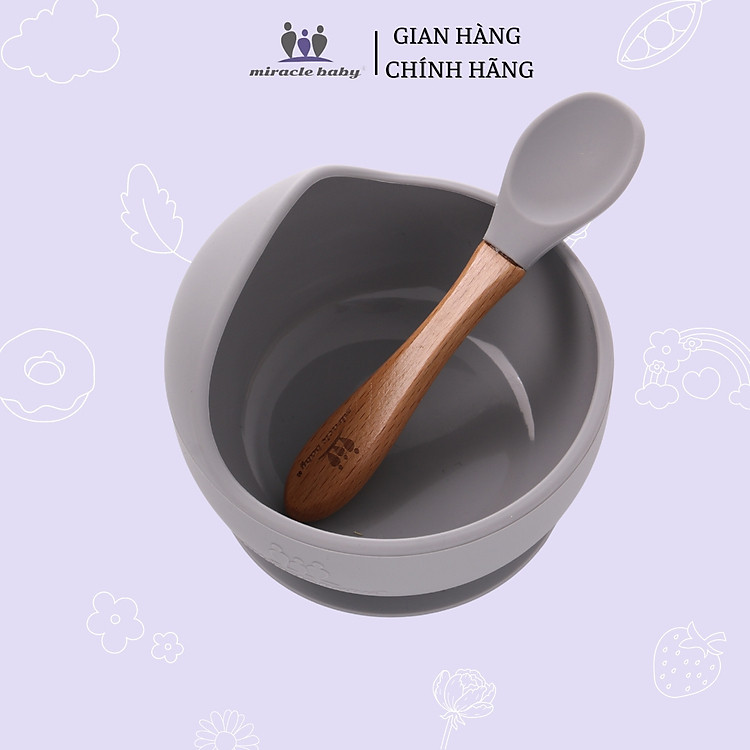 Mua Chén ăn dặm silicone Miraclebaby cho bé Chính hãng Tiết kiệm - Hình ảnh 3