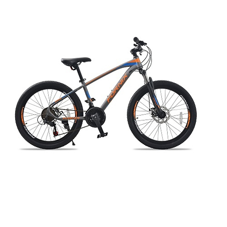 Xe đạp địa hình hiệu FORNIX Racer, vòng bánh 24', màu Xám cam