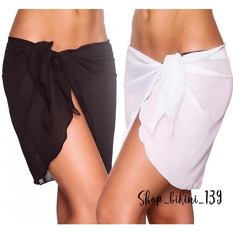 Khăn choàng mông bikini mặc được 2 kiểu