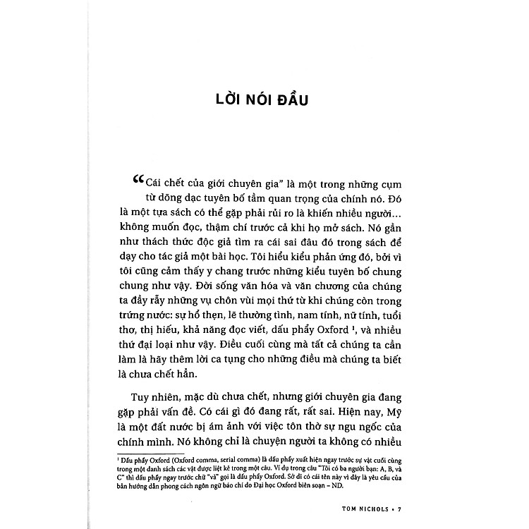 Cái Chết Của Giới Chuyên Gia - Ảnh 4
