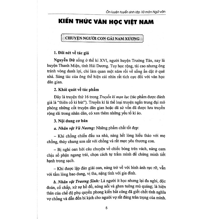 Ôn Luyện Tuyển Sinh Lớp 10 - Môn Ngữ Văn - Ảnh 7