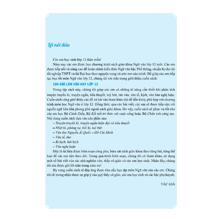 100 Bài Làm Văn Hay Lớp 12 - Ảnh 2