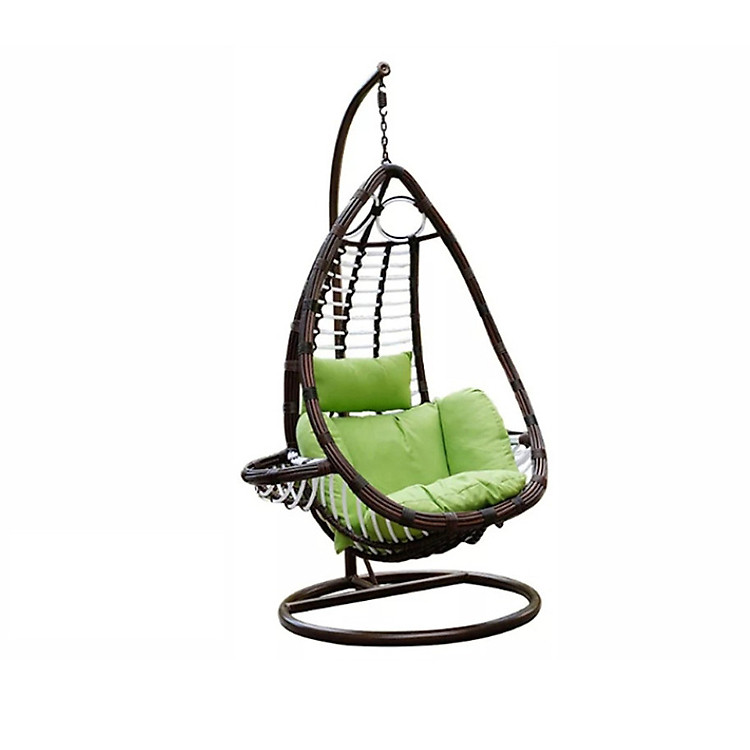 Xích đu Tundo hình giọt nước có tay màu nâu