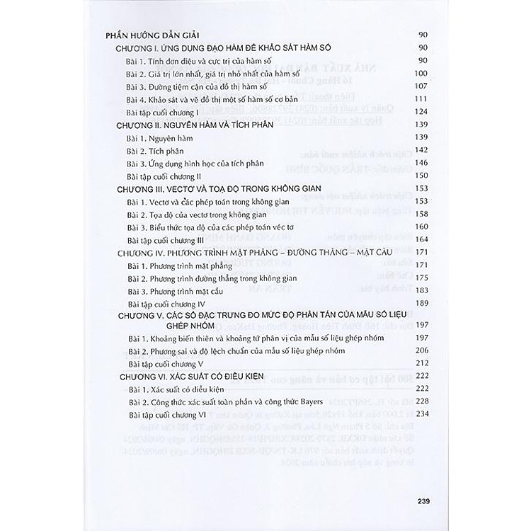 500 Bài Tập Cơ Bản và Nâng Cao Toán 12 - Ảnh 3